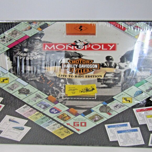 Monopoly Harley-Davidson Live to Ride Edition Parker Brothers 2000 Sealed New - Picture 11 of 12